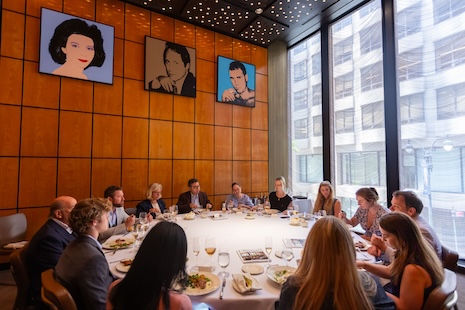 A successful Heesen Yachts x Luxury Roundtable Luncheon discussion at The Grill in New York's Seagram Building