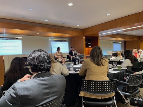 DLG (Digital Luxury Group) exec Iris Chan and Lacoste's Ellen Kapiloff spoke on "Navigating Cross-Generation, Cross-Cultural and Cross-Functional Hurdles as Executives in the Global Luxury Business" at Luxury Roundtable's Luxury Women Leaders Summit New York June 13 