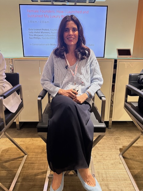 Aera's Tina Bhojwani spoke on the "Female Founders: How I Launched and Sustained My Luxury Brand" panel at Luxury Roundtable's Luxury Women Leaders Summit New York June 13