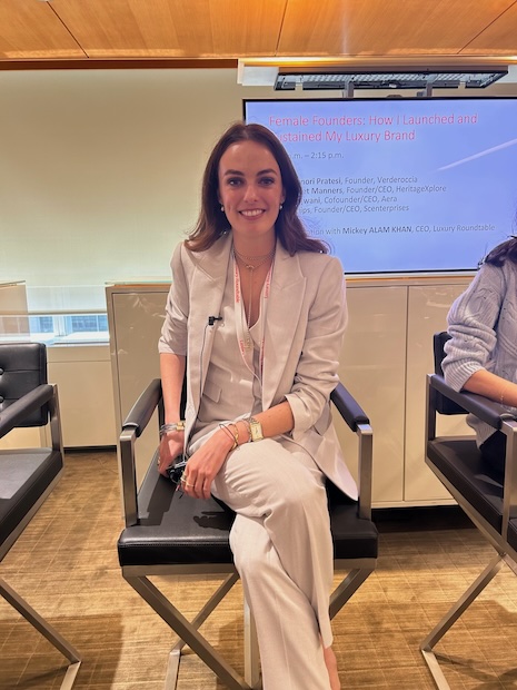 HeritageXplore's Lady Violet Manners spoke on the "Female Founders: How I Launched and Sustained My Luxury Brand" panel at Luxury Roundtable's Luxury Women Leaders Summit New York June 13