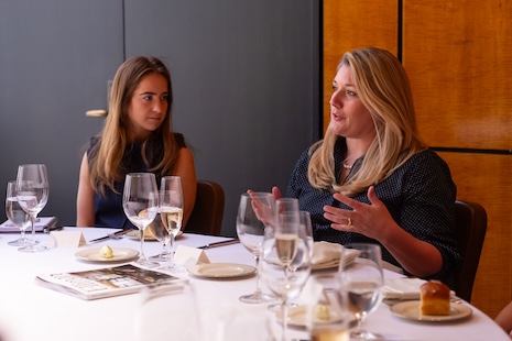 From left to right: Business Insider's Maddie Berg and The RealReal's Caroline Mayhew Gardner. Image: Jonathan Heisler 