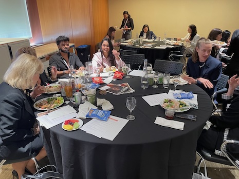 Networking lunch break at Luxury Roundtable's Luxury Women Leaders Summit New York June 13