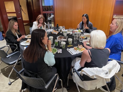 Networking lunch break at Luxury Roundtable's Luxury Women Leaders Summit New York June 13