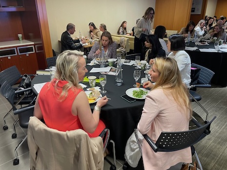 Networking lunch break at Luxury Roundtable's Luxury Women Leaders Summit New York June 13