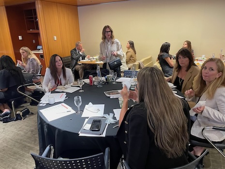 Networking lunch break at Luxury Roundtable's Luxury Women Leaders Summit New York June 13