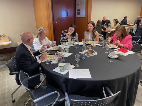 Networking lunch break at Luxury Roundtable's Luxury Women Leaders Summit New York June 13