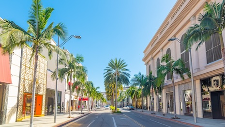 Rodeo Drive in Beverly Hills, California, is one of the top-visited luxury retail destinations worldwide