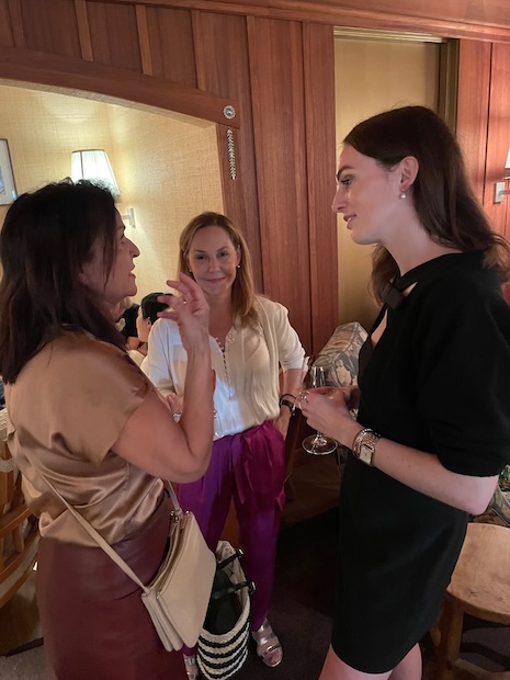 From left to right: Veronique Gabai, Accessories Council's Karen Giberson and HeritageXplore's Lady Violet Manners