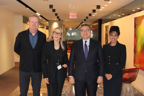 From left to right: Watches of Switzerland Group's David Hurley, Vista's Lynn Fischer, Luxury Roundtable's Mickey ALAM KHAN and Capgemini's Charisma Glassman. Image credit: Brian Glassman