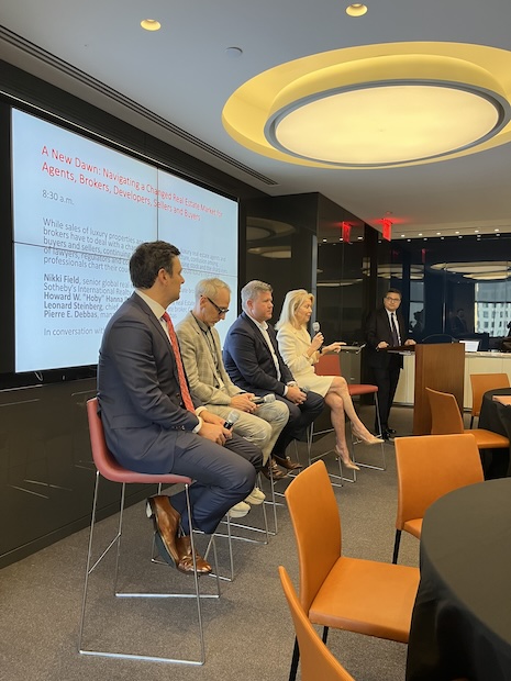 From left to right: Pierre Debbas, Leonard Steinberg, Howard Hanna and Nikki Field