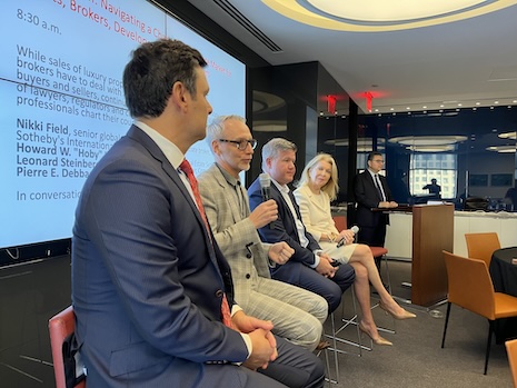 From left to right: Pierre Debbas, Leonard Steinberg, Howard Hanna and Nikki Field