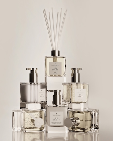 Tania Bulhões' Cha Branco home fragrance line. Image credit: Tania Bulhões