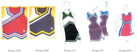 Cheerleading uniform designs